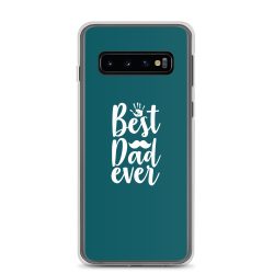 Samsung Cell Phone Case Cover Teal - Best Dad Ever