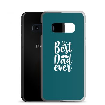 Samsung Cell Phone Case Cover Teal - Best Dad Ever