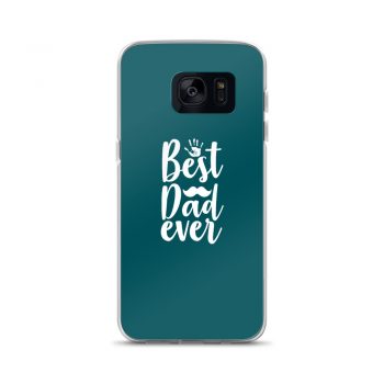 Samsung Cell Phone Case Cover Teal - Best Dad Ever