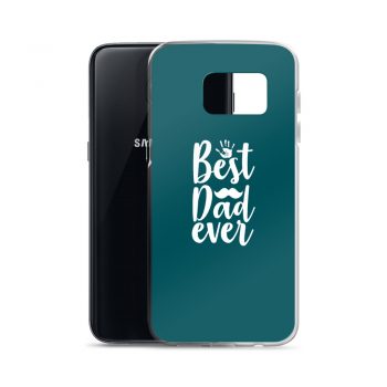 Samsung Cell Phone Case Cover Teal - Best Dad Ever