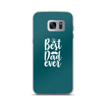 Samsung Cell Phone Case Cover Teal - Best Dad Ever