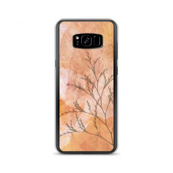 Samsung Cell Phone Case Cover Wheat Field Flowers Print Beige Landscape Nature Art Print Old Antique Vintage