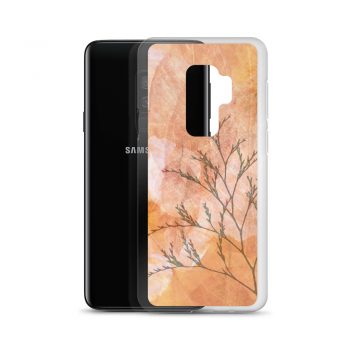 Samsung Cell Phone Case Cover Wheat Field Flowers Print Beige Landscape Nature Art Print Old Antique Vintage