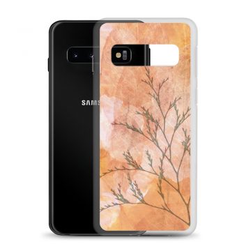 Samsung Cell Phone Case Cover Wheat Field Flowers Print Beige Landscape Nature Art Print Old Antique Vintage