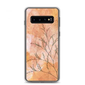 Samsung Cell Phone Case Cover Wheat Field Flowers Print Beige Landscape Nature Art Print Old Antique Vintage