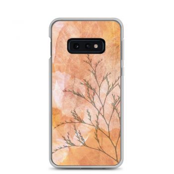 Samsung Cell Phone Case Cover Wheat Field Flowers Print Beige Landscape Nature Art Print Old Antique Vintage