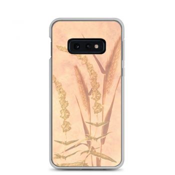 Samsung Cell Phone Case Cover Wheat Field Wheat Field Print Coral Beige Landscape Nature Art Print Old Antique Vintage