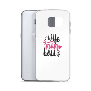 Samsung Cell Phone Case Cover - Wife Mom Boss