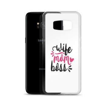 Samsung Cell Phone Case Cover - Wife Mom Boss