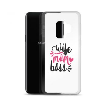 Samsung Cell Phone Case Cover - Wife Mom Boss