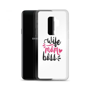 Samsung Cell Phone Case Cover - Wife Mom Boss