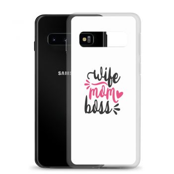 Samsung Cell Phone Case Cover - Wife Mom Boss