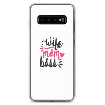 Samsung Cell Phone Case Cover - Wife Mom Boss