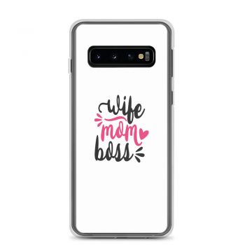 Samsung Cell Phone Case Cover - Wife Mom Boss