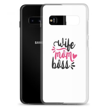 Samsung Cell Phone Case Cover - Wife Mom Boss