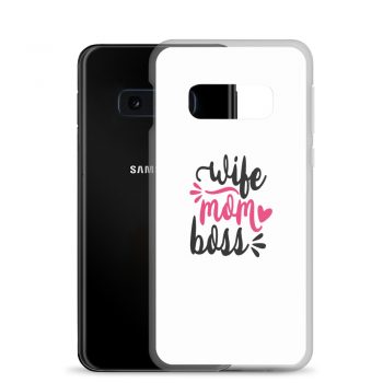 Samsung Cell Phone Case Cover - Wife Mom Boss