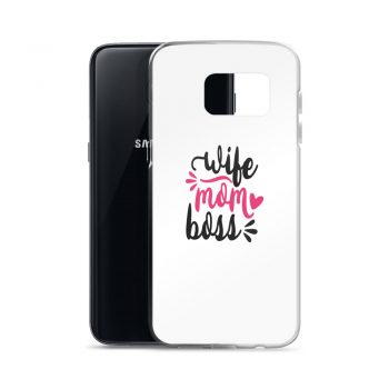 Samsung Cell Phone Case Cover - Wife Mom Boss