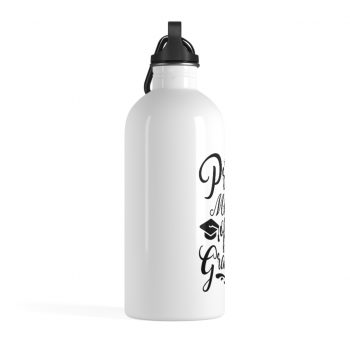 Stainless Steel Water Bottle - Proud Mom of a Graduate