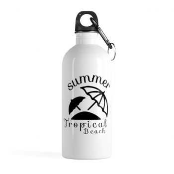 Stainless Steel Water Bottle - Summer Tropical Beach