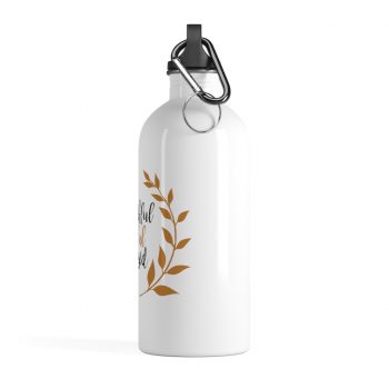 Stainless Steel Water Bottle - Thankful Grateful Blessed