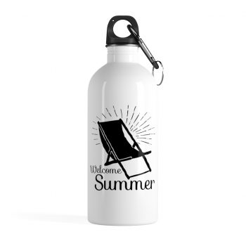 Stainless Steel Water Bottle - Welcome Summer