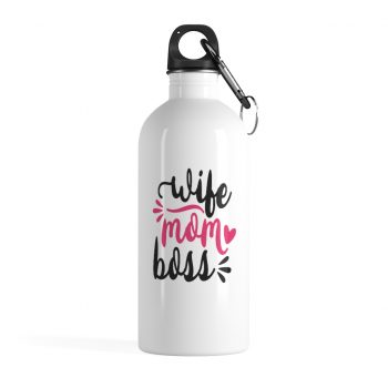 Stainless Steel Water Bottle - Wife Mom Boss