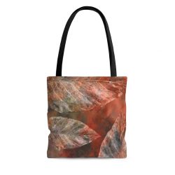 Tote Bag Colorful Leaves Leaf Print Grey Beige Cream Brown Nature Art Print Old Antique Vintage