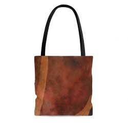 Tote Bag Dark Brown Leaves Leaf Beige Nature Art Print Old Antique