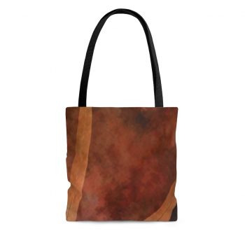 Tote Bag Dark Brown Leaves Leaf Beige Nature Art Print Old Antique