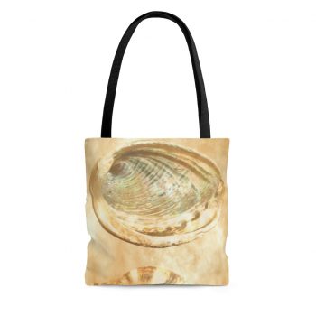 Tote Bag Sea Shells Seashells Ocean Beach Beige Sand Art Print Old Antique Vintage