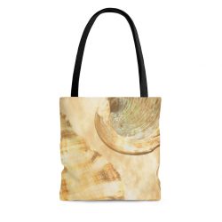 Tote Bag Sea Shells Seashells Ocean Cream Beige Brown Gold Art Print Old Antique Vintage