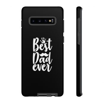 Tough Case Cell Phone Cover Black Best Dad Ever