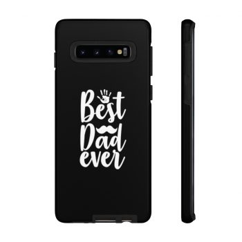 Tough Case Cell Phone Cover Black Best Dad Ever