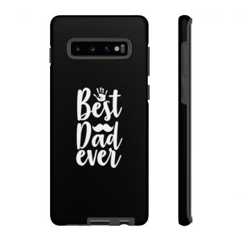 Tough Case Cell Phone Cover Black Best Dad Ever