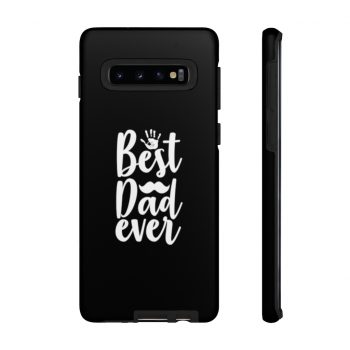 Tough Case Cell Phone Cover Black Best Dad Ever