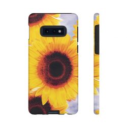 Tough Case Cell Phone Cover Sunflowers Flower Art Print Old Antique Vintage Blue Yellow Brown