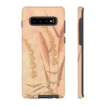 Tough Case Cell Phone Cover Wheat Field Wheat Field Print Coral Beige Landscape Nature Art Print Old Antique Vintage