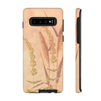 Tough Case Cell Phone Cover Wheat Field Wheat Field Print Coral Beige Landscape Nature Art Print Old Antique Vintage