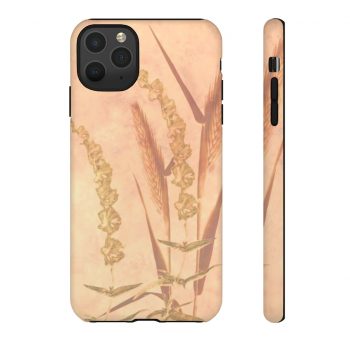 Tough Case Cell Phone Cover Wheat Field Wheat Field Print Coral Beige Landscape Nature Art Print Old Antique Vintage