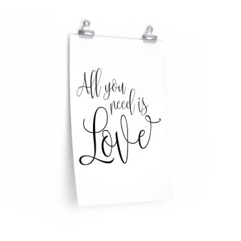 Wall Art Posters Prints - All You Need is Love