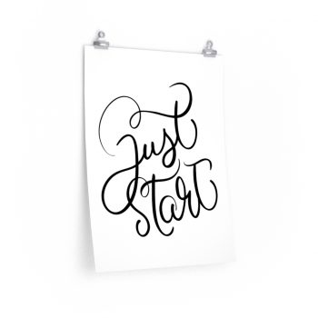 Wall Art Posters Prints - Just Start