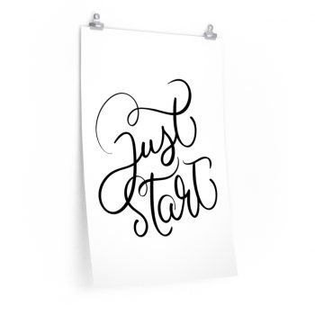 Wall Art Posters Prints - Just Start