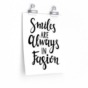 Wall Art Posters Prints - Smiles Are Always in Fashion