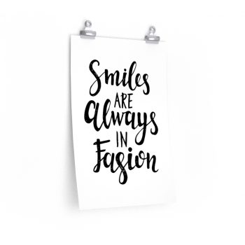 Wall Art Posters Prints - Smiles Are Always in Fashion