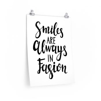 Wall Art Posters Prints - Smiles Are Always in Fashion