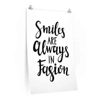 Wall Art Posters Prints - Smiles Are Always in Fashion