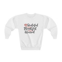 Youth Sweatshirt - Grateful Thankful Blessed