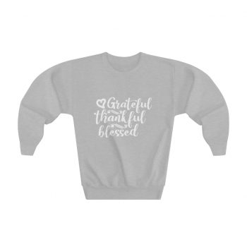 Youth Sweatshirt Several Colors - Grateful Thankful Blessed