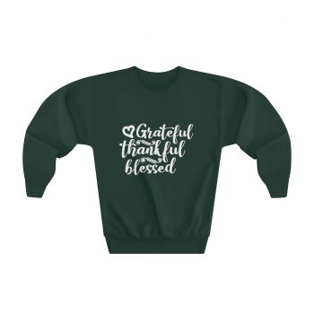 Youth Sweatshirt Several Colors - Grateful Thankful Blessed