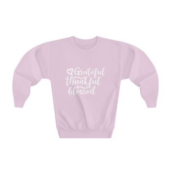 Youth Sweatshirt Several Colors - Grateful Thankful Blessed